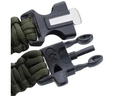 Badger Outdoor Apyrankė 101 Inc. Compass 9'' Paracord Žalia