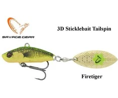 Blizgė Savage Gear 3D Sticklebait Tailspin Firetiger