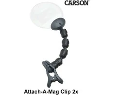 Didinamasis stiklas Carson Attach-A-Mag Clip 2x