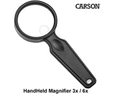 Didinamasis stiklas Carson HandHeld Magnifier 3x/6x