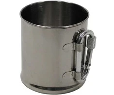 Fox Outdoor Metalinis puodelis su karabinu 220 ml (33382)