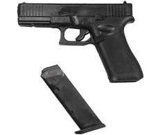 Glock 17 guminis pistoletas (maketas) su dėtuve