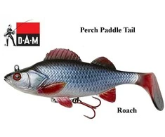 Guminukai DAM EFFZETT Natural Perch Paddle Tail Roach