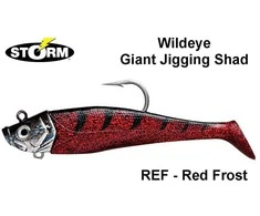Guminukai Storm WildEye Giant Jigging Shad 23cm REF Raudona Frost