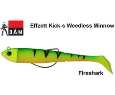 Guminukas DAM Effzett Kick-S Minnow Fireshark