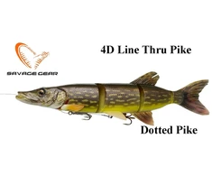 Guminukas Savage Gear 4D Line Thru Pike Dotted Pike