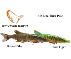 Guminukas Savage Gear 4D Line Thru Pike Dotted Pike