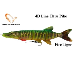 Guminukas Savage Gear 4D Line Thru Pike Fire Tiger