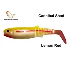 Guminukas Savage Gear Cannibal Lemon Raudona