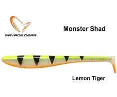 Guminukas Savage Gear Monster Shad Lemon Tiger