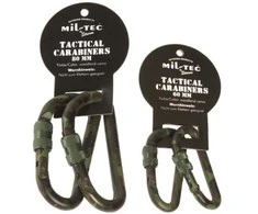Karabinas Mil-tec aliuminis 80 mm (Woodland)