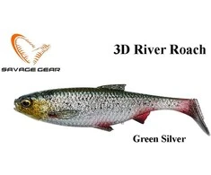 Masalas Savage Gear 3D River Roach Žalias Sidabrinis 3 vnt 12 cm 17 g