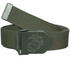 Max Fuchs JAV kariuomenės (USMC) diržas - žalias (22505B)