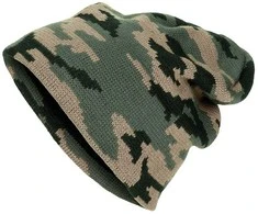 Max Fuchs Megzta kepurė, `Beanie`, miško spalvinimas, plonas mezgimas (10931T)