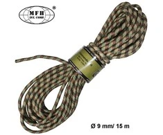 Max Fuchs MFH universali virvė 15 m ilgio Ø 9 mm camo