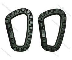 Max Fuchs Plastikinis D-formos žalias karabinas 7 mm x 8.5 cm