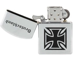 Neužpučiamas žiebtuvėlis MFH Deutschland, chromuotas, neužpildytas