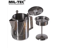 Mil-Tec STAINLESS STEEL COFFEEPOT WITH PERCOLATOR (9 CUPS)