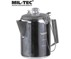Mil-Tec STAINLESS STEEL COFFEEPOT WITH PERCOLATOR (9 CUPS)