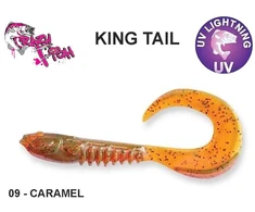 Minkštas masalas Crazy Fish King Tail Caramel 65 mm