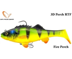 Minkštas masalas Savage Gear 3D Perch RTF Fire Perch