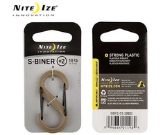 NITE-IZE plastikinis karabinas SBP2 coyote