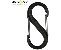 NITE-IZE plastikinis karabinas SBP4 juodas Dydis #4