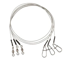Pavadėlis Savage Gear Carbon49 Trace 30cm 0.48mm 11kg Swivel/Needle Snap 3pcs
