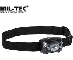 Prožektorius ant galvos MIL-TEC®, CREE XPE - juodas