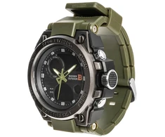 Rankinis laikrodis Badger Outdoor Grid Watch Army Žalias/Juodas