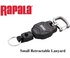 Rapala Retractable mažas lanjardas juodas, RCDRL3BK