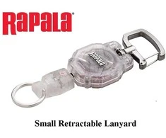 Rapala Retractable mažas lanjardas skaidrus, RCDRL3CL