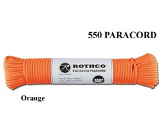 Rothco Virvutė 550 Paracord 30 m Oranžinis