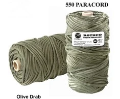 Rothco Virvutė 550 Paracord 90 m OD žalias
