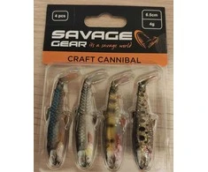Savage Gear Craft Cannibal Paddletail Clear Vanduo rinkinys