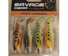 Savage Gear Craft Cannibal Paddletail Dark Vanduo rinkinys