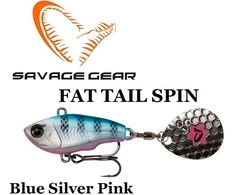 Savage Gear Fat Tail Spin Mėlyna Sidabrinis Rožinė