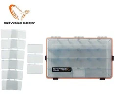 Savage Gear vandeniui atspari plastikinė masalų dėžutė 6B smoke
