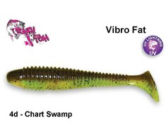Silikoninis masalas Crazy Fish Vibro Fat 5' 12 cm Chart Swamp