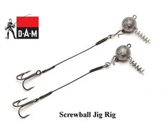 Sistemėlė Galvakablis DAM FZ Screwball Jig Rig