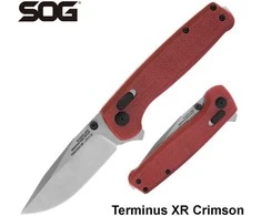 SOG Terminus XR G10 sulankstomas peilis Crimson