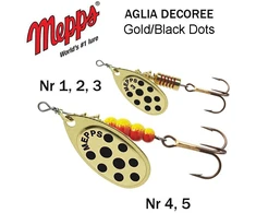 Sukriukė Mepps Aglia Gold/juodas dot