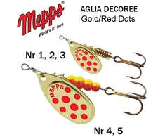 Sukriukė Mepps Aglia Gold/red dot
