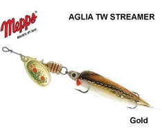 Sukriukė Mepps Aglia TW Stremer Gold/Streamer fly
