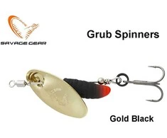 Sukriukė Savage Gear Grub Spinner Gold Juodas