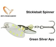 Sukriukė Savage Gear Sticklebait Spinner Žalias Sidabrinis Ayu
