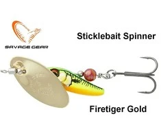 Sukriukė Savage Gear Sticklebait Spinner Firetiger Gold