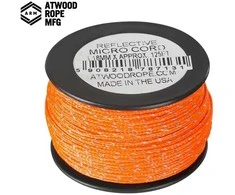Virvė Atwood Rope MFG Micro Cord Reflective 38 m Neon Oranžinis