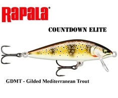 Vobleris Rapala CountDown Elite GDMT - Gilded Mediterranean Trout