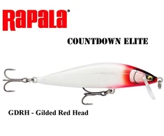 Vobleris Rapala CountDown Elite GDRH - Gilded Raudona Head